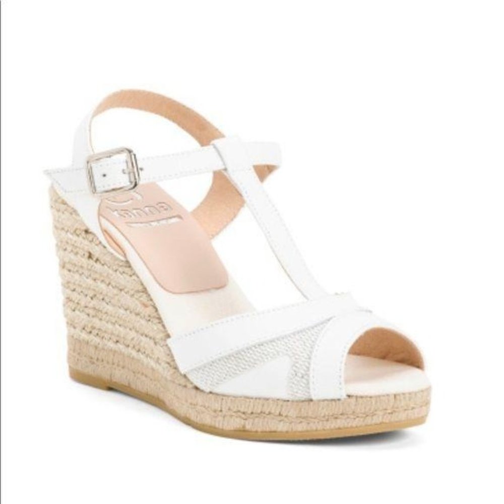 KANNA SHOES made in Spain leather wedge sandals